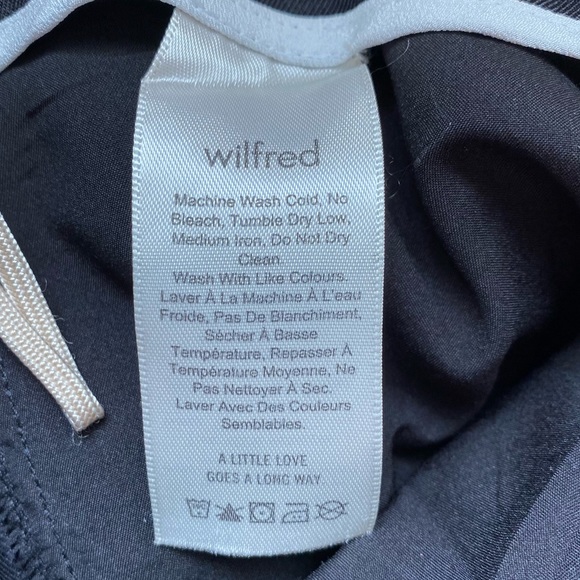 Wilfred Black Textured Cropped Slim Pants 8 - Picture 4 of 5